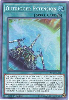 Yu-Gi-Oh Card - INCH-EN012 - OUTRIGGER EXTENSION (super rare holo)