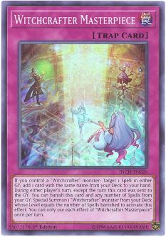 Yu-Gi-Oh Card - INCH-EN026 - WITCHCRAFTER MASTERPIECE (super rare holo)