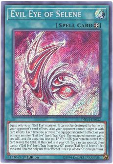 Yu-Gi-Oh Card - INCH-EN032 - EVIL EYE OF SELENE (secret rare holo)