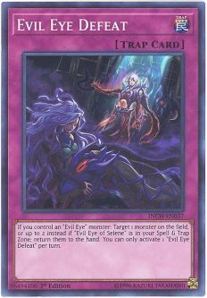 Yu-Gi-Oh Card - INCH-EN037 - EVIL EYE DEFEAT (super rare holo)