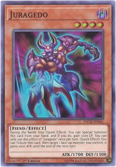 Yu-Gi-Oh Card - INCH-EN041 - JURAGEDO (super rare holo)