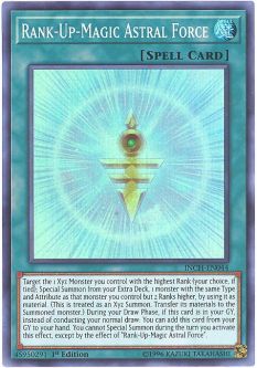 Yu-Gi-Oh Card - INCH-EN044 - RANK-UP-MAGIC ASTRAL FORCE (super rare holo)