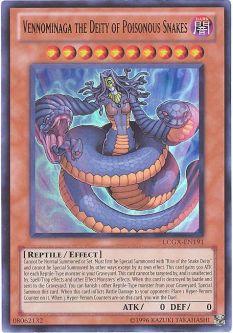 Yu-Gi-Oh Card - LCGX-EN191 - VENNOMINAGA THE DEITY OF POISONOUS SNAKES (ultra rare holo)