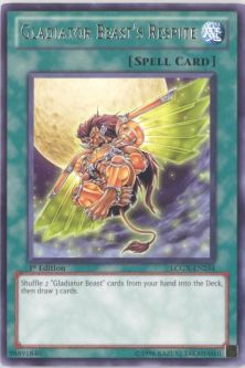 Yu-Gi-Oh Card - LCGX-EN254 - GLADIATOR BEAST'S RESPITE (rare)