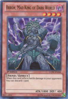 Yu-Gi-Oh Card - LCJW-EN244 - BRRON, MAD KING OF DARK WORLD (ultra rare holo)