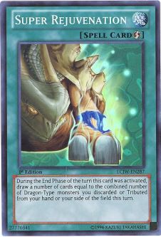 Yu-Gi-Oh Card - LCJW-EN287 - SUPER REJUVENATION (super rare holo)