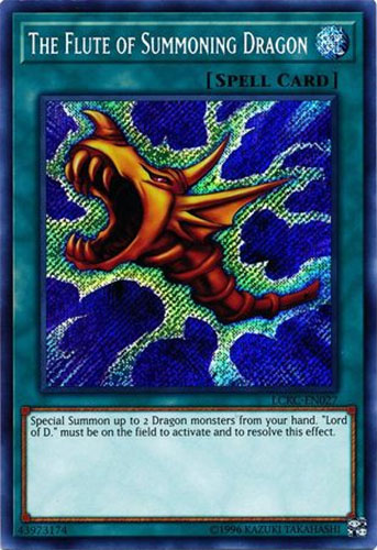 Yu-Gi-Oh Card - LCKC-EN027 - THE FLUTE OF SUMMONING DRAGON (secret rare holo): BBToyStore.com - Toys, Plush, Trading Cards, Action Figures & Games online retail store shop sale Yu-Gi-Oh Card - LCKC-EN027 - THE FLUTE OF SUMMONING DRAGON (secret rare holo): BBToyStore.com - Toys, Plush, Trading Cards, Action Figures & Games online retail store shop sale