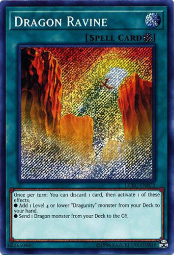 Yu-Gi-Oh Card - LCKC-EN072 - DRAGON RAVINE (secret rare holo ...