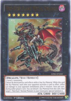 Yu-Gi-Oh Card - LDK2-ENJ41 - RED-EYES FLARE METAL DRAGON (ultra rare holo)