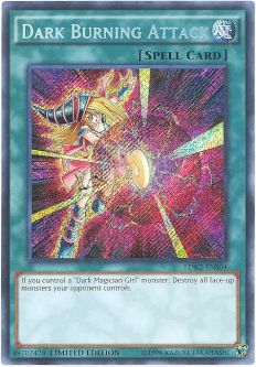 Yu-Gi-Oh Card - LDK2-ENS04 - DARK BURNING ATTACK (secret rare holo)