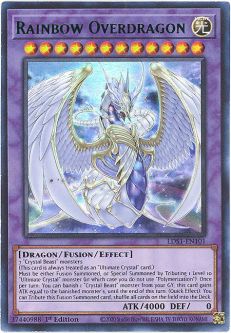 Yu-Gi-Oh Card - LDS1-EN101 - RAINBOW OVERDRAGON (Blue)(ultra rare holo)
