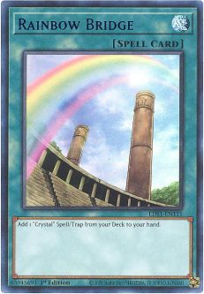 Yu-Gi-Oh Card - LDS1-EN111 - RAINBOW BRIDGE (Blue)(ultra rare holo)