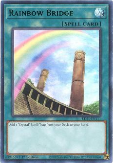 Yu-Gi-Oh Card - LDS1-EN111 - RAINBOW BRIDGE (Green)(ultra rare holo)