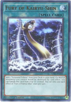 Yu-Gi-Oh Card - LDS1-EN120 - FURY OF KAIRYU-SHIN (ultra rare holo)