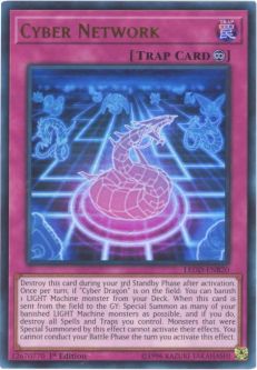 Yu-Gi-Oh Card - LEDD-ENB20 - CYBER NETWORK (ultra rare holo)