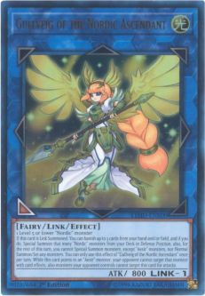 Yu-Gi-Oh Card - LEHD-ENB00 - GULLVEIG OF THE NORDIC ASCENDANT (ultra rare holo)