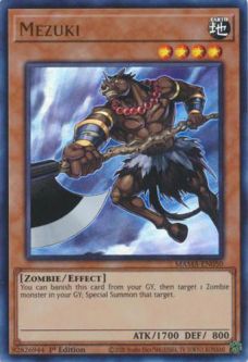 Yu-Gi-Oh Card - MAMA-EN050 - MEZUKI (ultra rare holo)