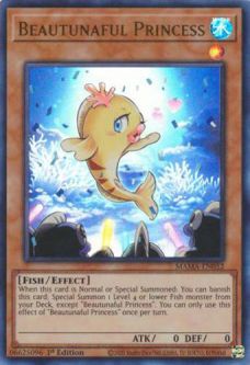 Yu-Gi-Oh Card - MAMA-EN052 - BEAUTUNAFUL PRINCESS (ultra rare holo)