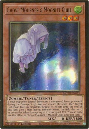 Yu-Gi-Oh Card - MGED-EN023 - GHOST MOURNER & MOONLIT CHILL [Alternate  Art](premium gold rare holo): BBToyStore.com - Toys, Plush, Trading Cards,  Action Figures & Games online retail store shop sale