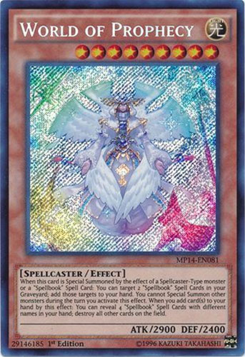 prophecy yugioh card YuGiOh 2014 Mega Tin World of Prophecy MP14-EN081
