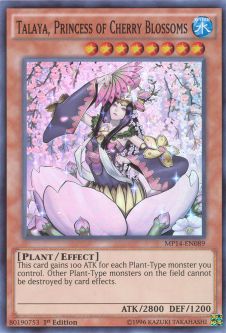 Yu-Gi-Oh Card - MP14-EN089 - TALAYA, PRINCESS OF CHERRY BLOSSOMS (super rare holo)