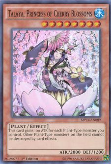 Yu-Gi-Oh Card - MP14-EN089 - TALAYA, PRINCESS OF CHERRY BLOSSOMS (super rare holo)