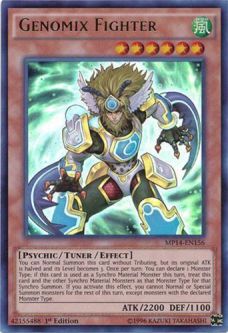 Yu-Gi-Oh Card - MP14-EN156 - GENOMIX FIGHTER (ultra rare holo)