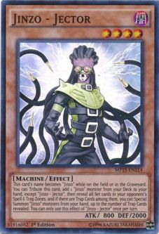 Yu-Gi-Oh Card - MP15-EN214 - JINZO - JECTOR (super rare holo)