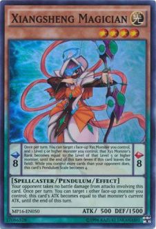 Yu-Gi-Oh Card - MP16-EN050 - XIANGSHENG MAGICIAN (super rare holo)