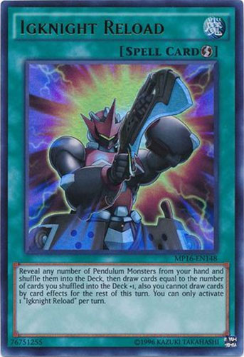 YuGiOh 2016 Mega-Tin Mega Pack Igknight Reload MP16-EN148