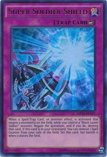 Yu-Gi-Oh Card - MP16-EN157 - SUPER SOLDIER SHIELD (ultra rare holo): BBToyStore.com - Toys, Plush, Trading Cards, Action Figures & Games online retail store shop sale Yu-Gi-Oh Card - MP16-EN157 - SUPER SOLDIER SHIELD (ultra rare holo): BBToyStore.com - Toys, Plush, Trading Cards, Action Figures & Games online retail store shop sale