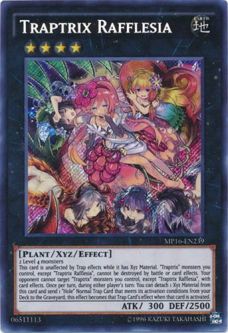 Yu-Gi-Oh Card - MP16-EN239 - TRAPTRIX RAFFLESIA (secret rare holo)