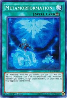 Yu-Gi-Oh Card - MP17-EN103 - METAMORFORMATION (super rare holo)