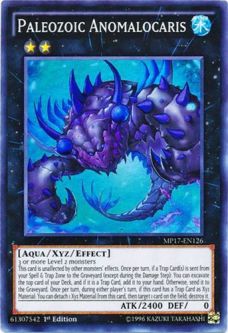 Yu-Gi-Oh Card - MP17-EN126 - PALEOZOIC ANOMALOCARIS (super rare holo)
