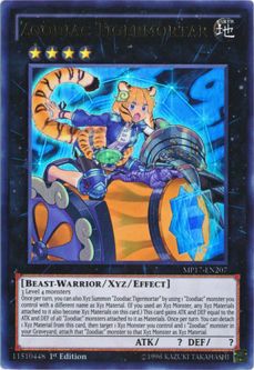 Yu-Gi-Oh Card - MP17-EN207 - ZOODIAC TIGERMORTAR (ultra rare holo)