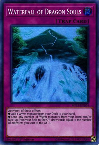 Yu-Gi-Oh Card - MP18-EN024 - WATERFALL OF DRAGON SOULS (super rare holo)