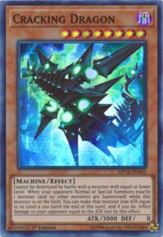 Yu-Gi-Oh Card - MP18-EN043 - CRACKING DRAGON (super rare holo)