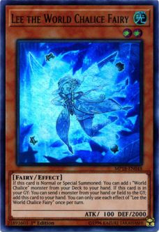 Yu-Gi-Oh Card - MP18-EN048 - LEE THE WORLD CHALICE FAIRY (ultra rare holo)