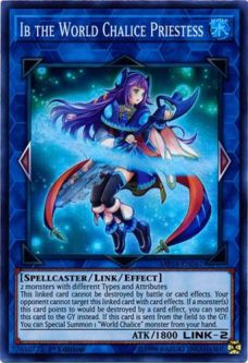 Yu-Gi-Oh Card - MP18-EN067 - IB THE WORLD CHALICE PRIESTESS (super rare holo)