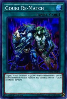 Yu-Gi-Oh Card - MP18-EN070 - GOUKI RE-MATCH (super rare holo)