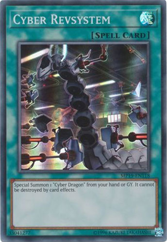 Yu-Gi-Oh Card - MP19-EN118 - CYBER REVSYSTEM (super rare holo)