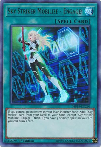 Yu-Gi-Oh Card - MP19-EN260 - SKY STRIKER MOBILIZE - ENGAGE! (ultra rare holo)