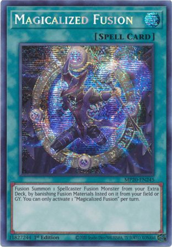 Yu-Gi-Oh Card - MP20-EN245 - MAGICALIZED FUSION (prismatic secret rare holo)