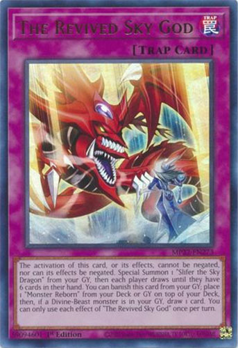 Yu-Gi-Oh Card - MP22-EN273 - THE REVIVED SKY GOD (ultra rare holo)
