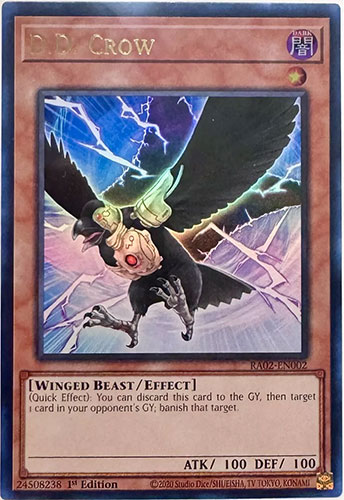Yu-Gi-Oh Card - RA02-EN002 - D.D. CROW (ultra rare holo)