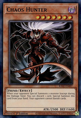 Yu-Gi-Oh Card - RA02-EN007 - CHAOS HUNTER (ultra rare holo)