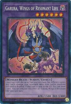 Yu-Gi-Oh Card - RA02-EN024 - GARURA, WINGS OF RESONANT LIFE (prismatic collector's rare)