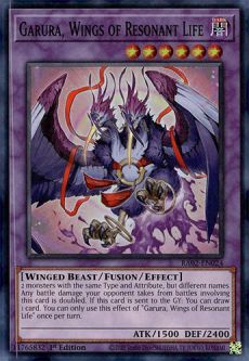 Yu-Gi-Oh Card - RA02-EN024 - GARURA, WINGS OF RESONANT LIFE (super rare holo)