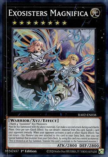Yu-Gi-Oh Card - RA02-EN038 - EXOSISTERS MAGNIFICA (super rare holo):  BBToyStore.com - Toys, Plush, Trading Cards, Action Figures & Games online retail  store shop sale