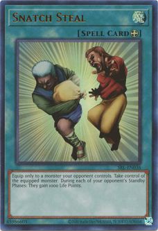 Yu-Gi-Oh Card - SRL-EN036 - SNATCH STEAL (ultra rare holo)